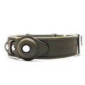 Leather GPS dog collar, genuine leather tracker holder – alternate view