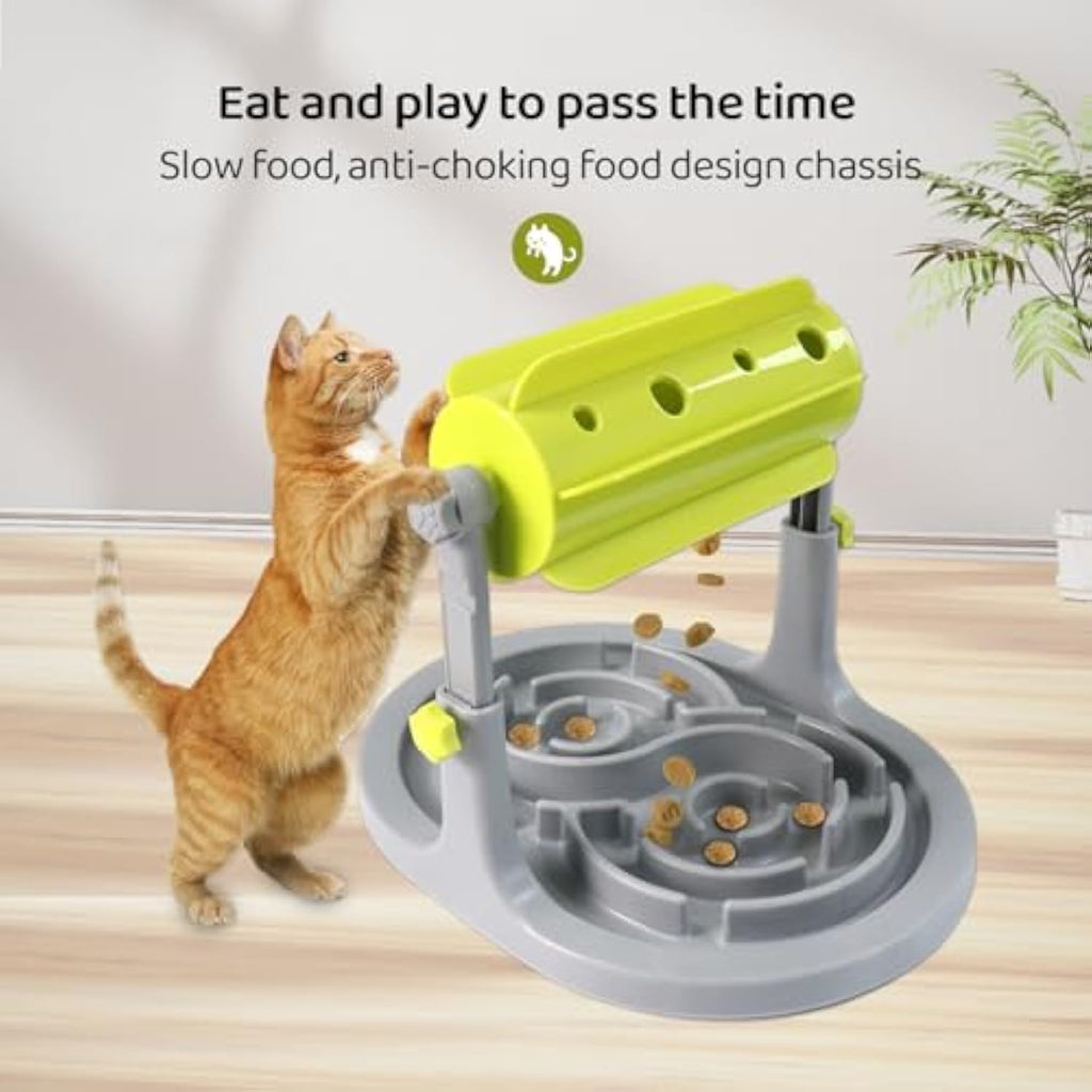 Adjustable puzzle feeder, slow feeding dog bowl