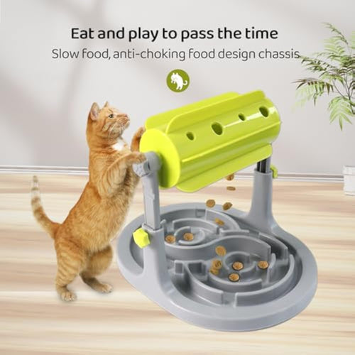Adjustable puzzle feeder, slow feeding dog bowl