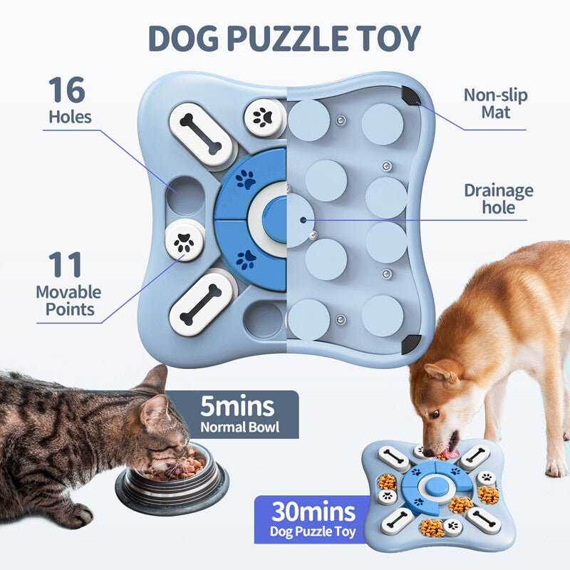 Dog IQ treat puzzle, mental stimulation toy – alternate view