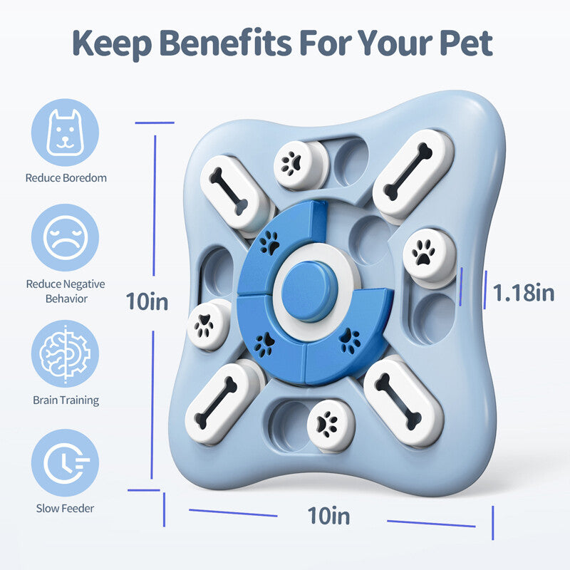 Dog IQ treat puzzle, mental stimulation toy – alternate view