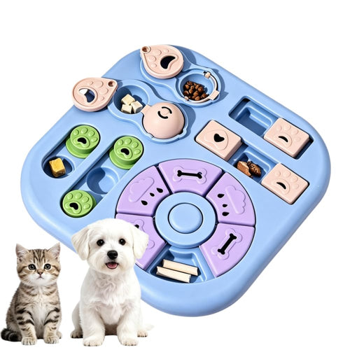 Cat maze puzzle feeder, slow feeder toy
