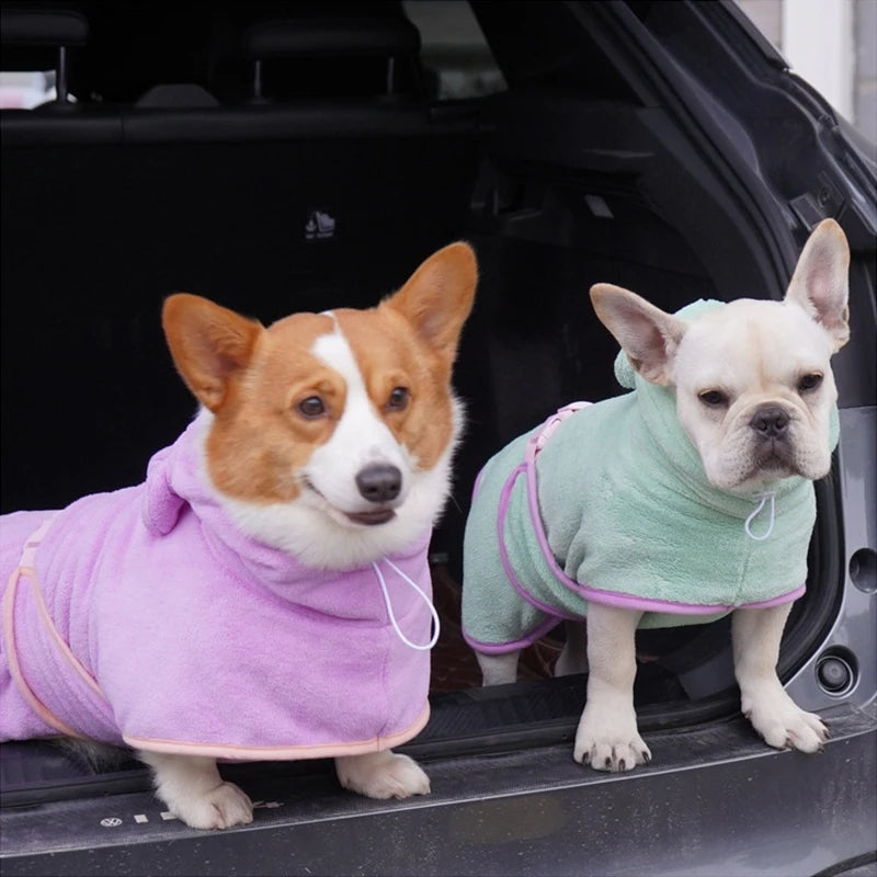 Pet bathrobe & bath towel, fast dry – alternate view