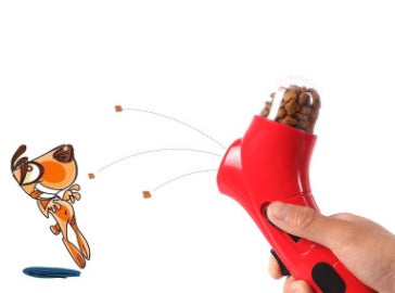 Catapult feeder toy, active play dog feeder – alternate view