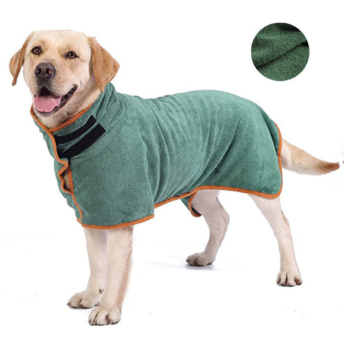 Pet bathrobe, fast-drying microfiber