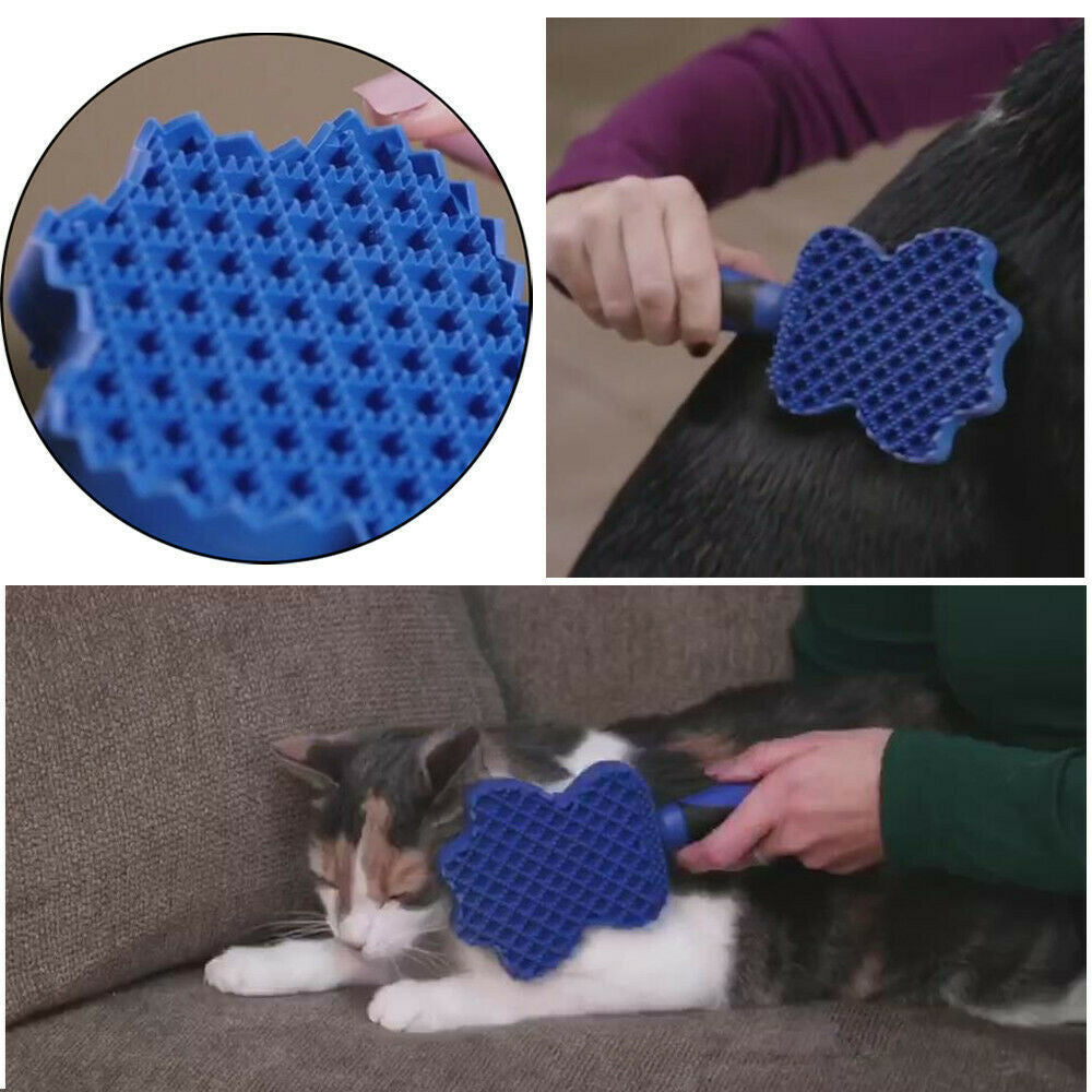 Gentle pet grooming & hair brush
