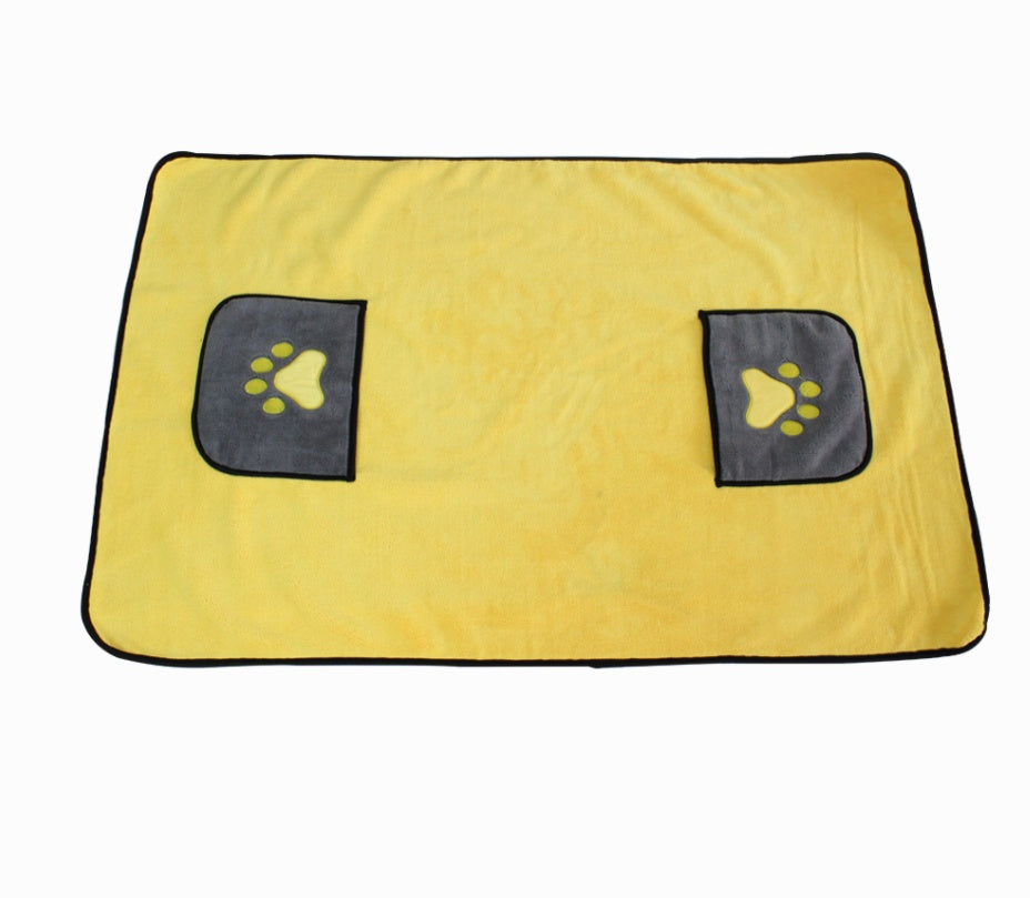 Pet bath towel, everyday drying – alternate view