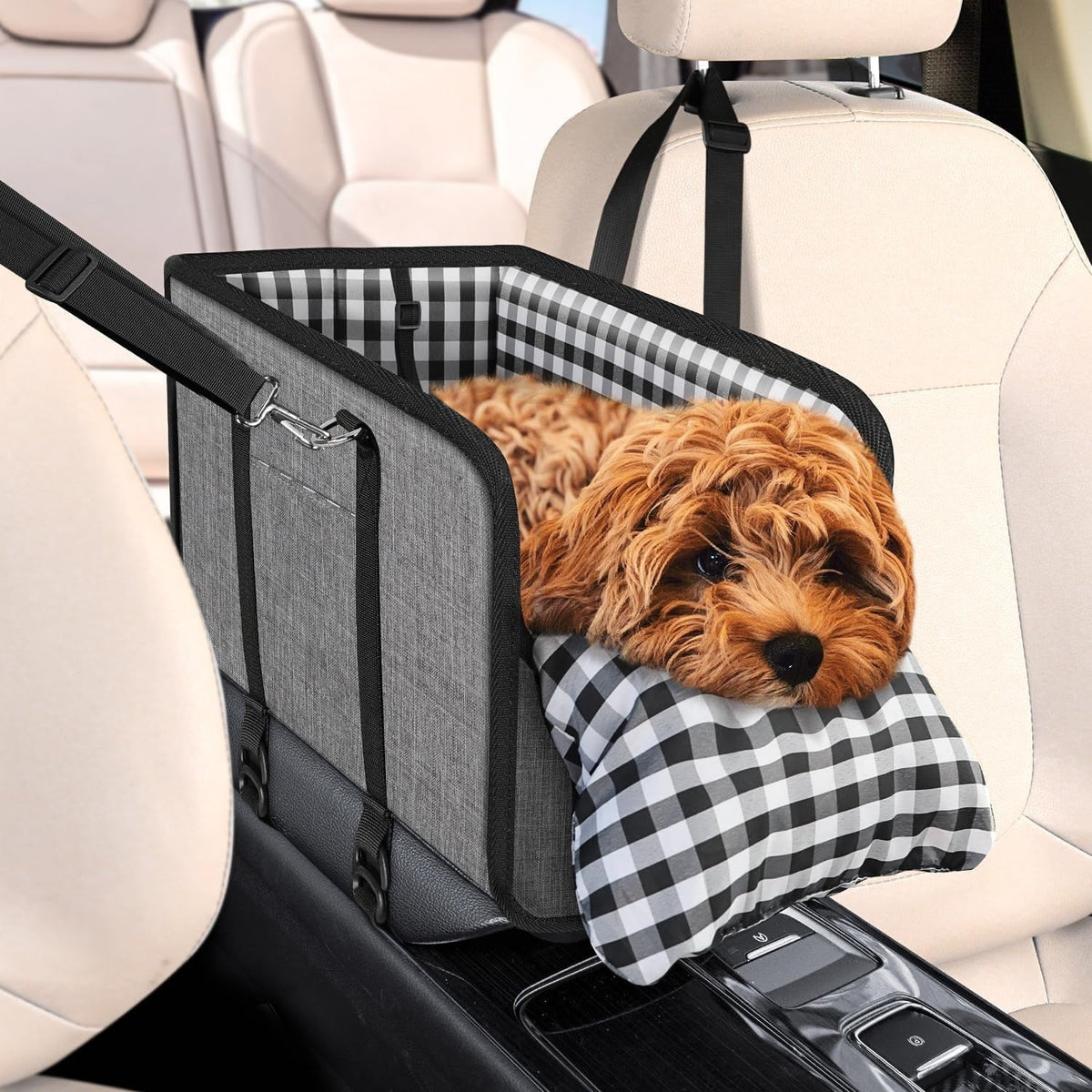 Center console dog booster seat 11lbs – alternate view