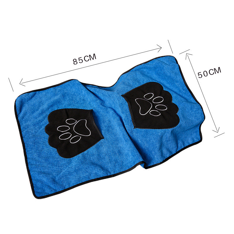 Pet absorbent bath towel, fast drying – alternate view
