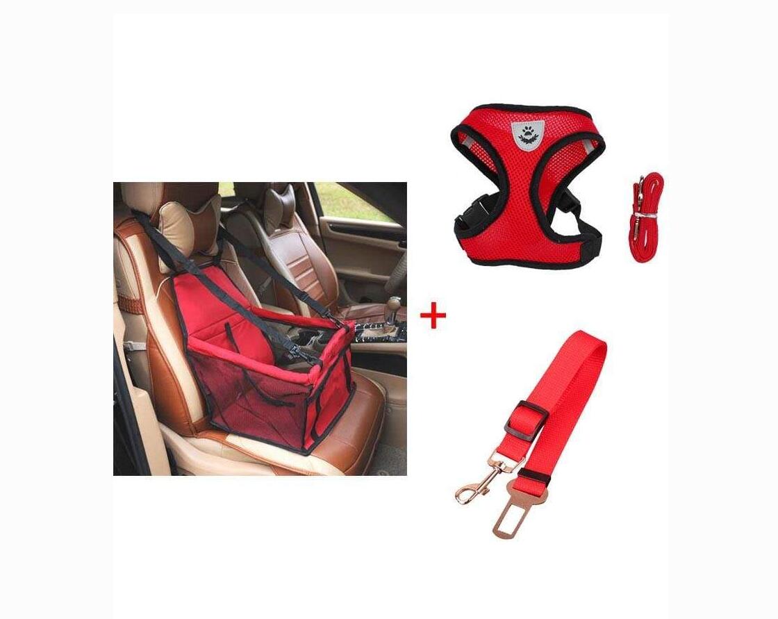 Pet car seat carrier & harness set – alternate view