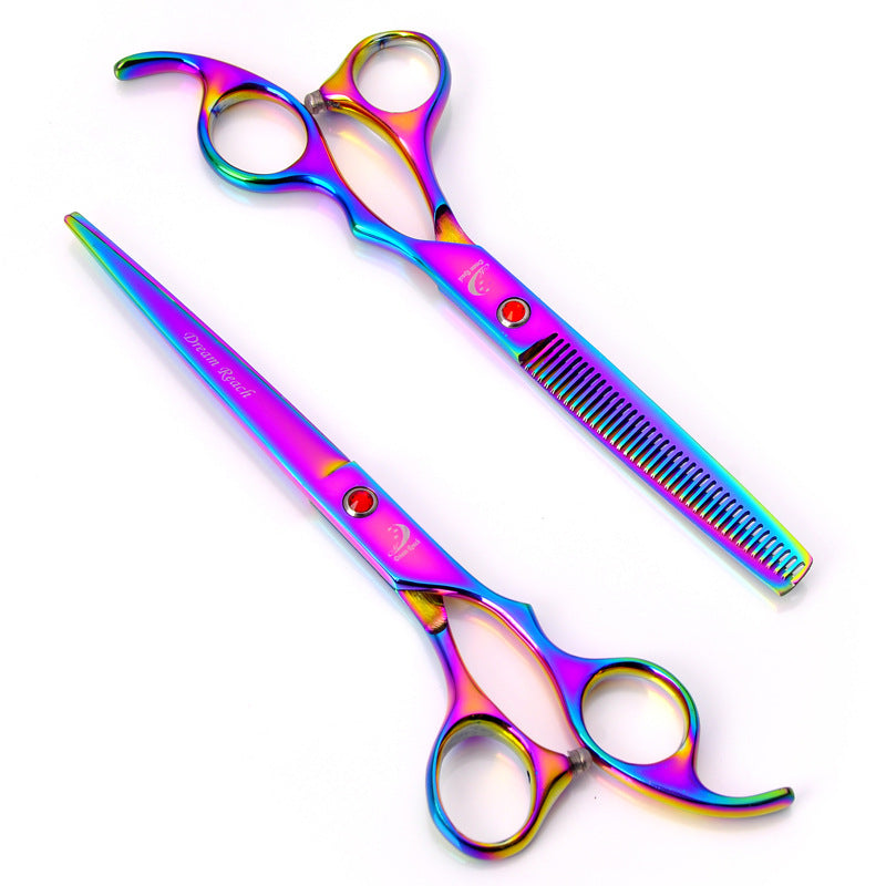 Pet grooming scissors, single pair or 6-Piece set – alternate view