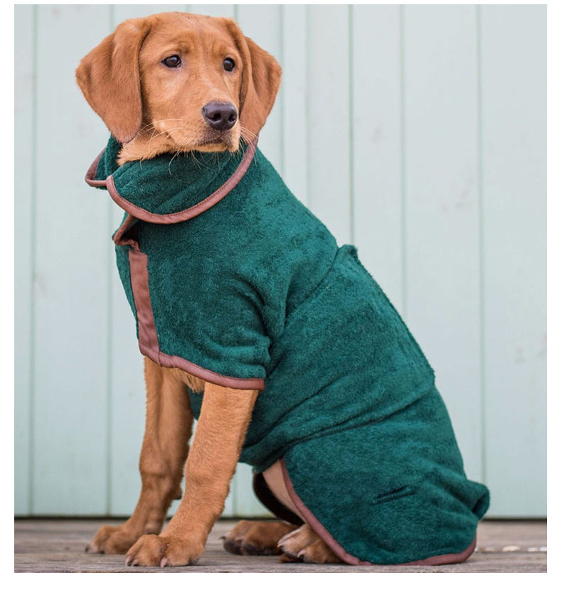 Quick-dry absorbent pet towel, bath & cleanup – alternate view
