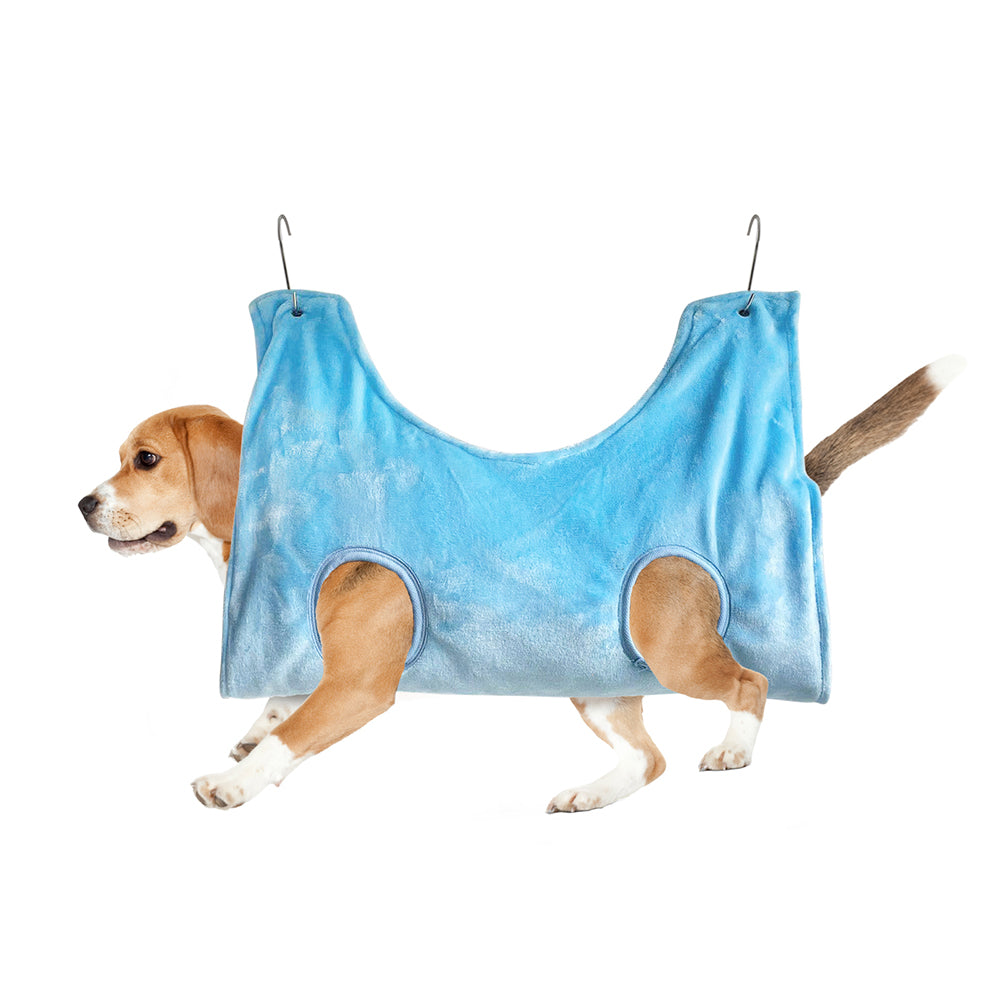 Pet grooming hammock, easy solo nail trims – alternate view