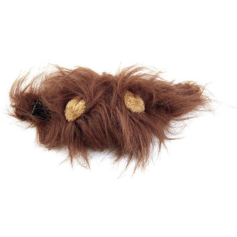 Lion mane costume hat, Halloween pet hat – alternate view