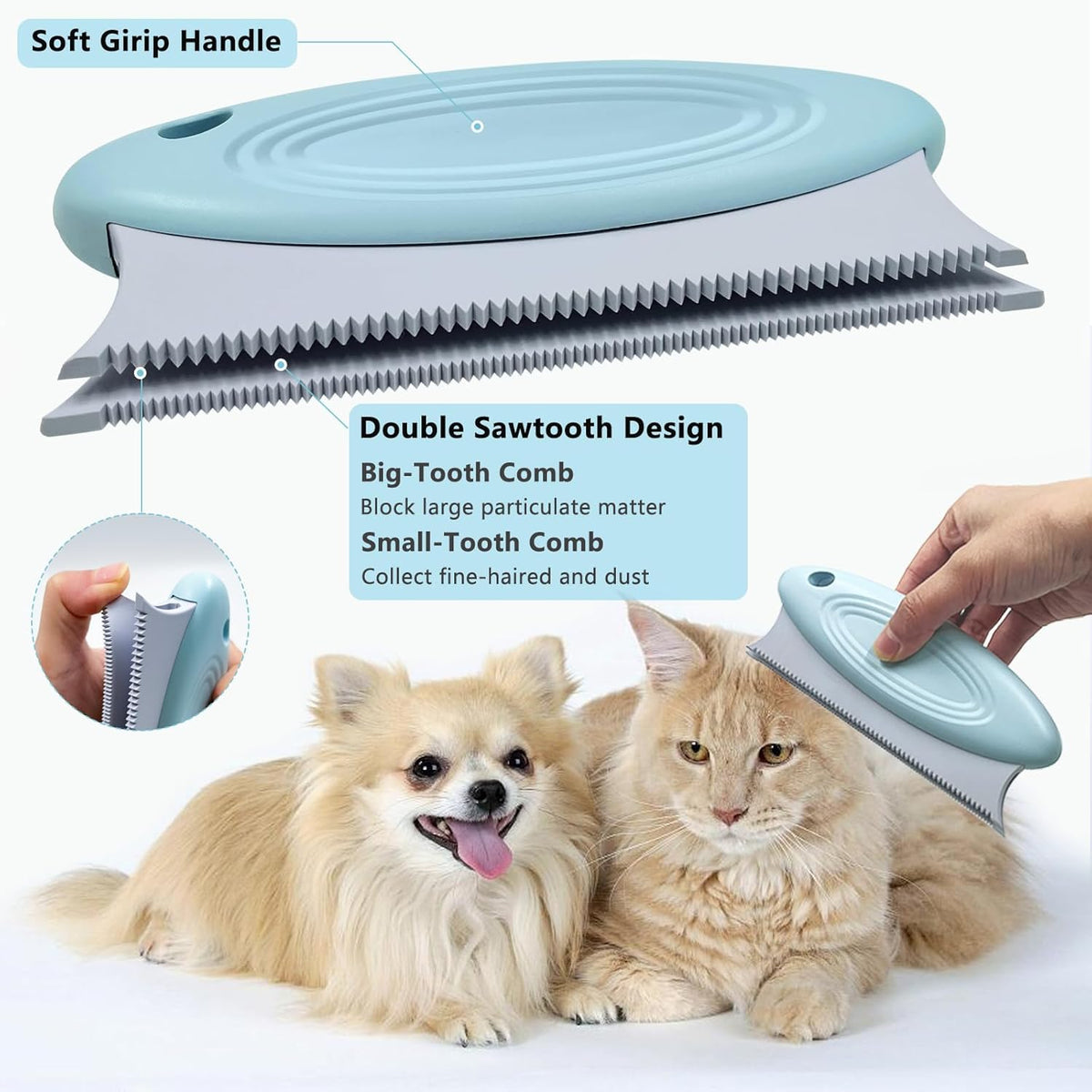 Pet hair remover brush 3-pack – alternate view