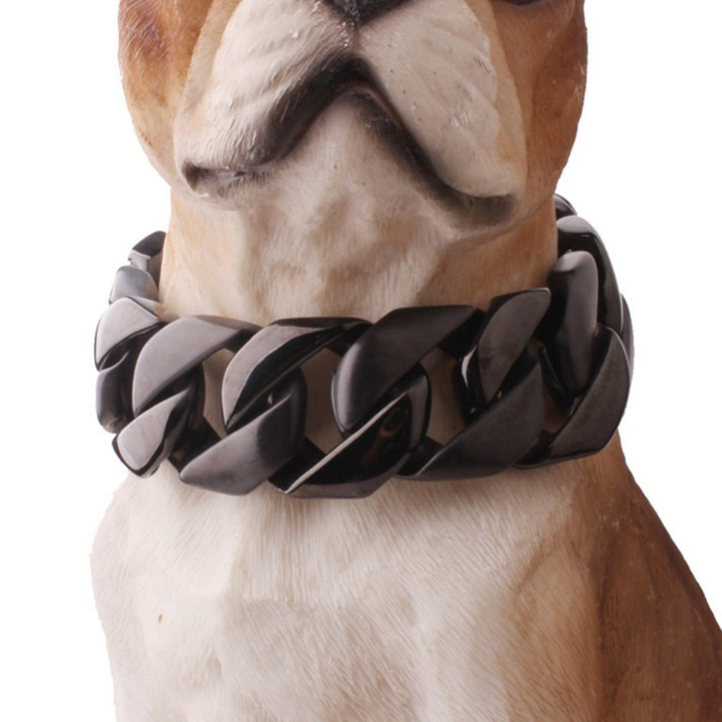 Stainless steel cast snap-clasp dog leash