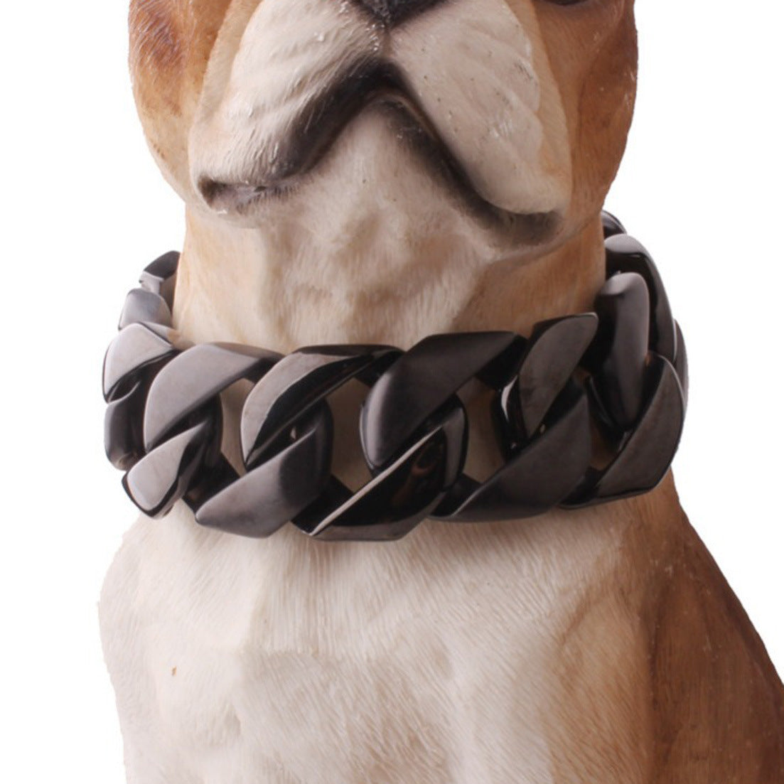 Stainless steel cast snap-clasp dog leash
