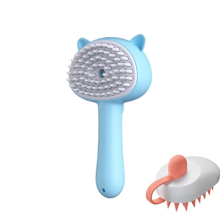 Rechargeable mist slicker brush, self-cleaning – alternate view