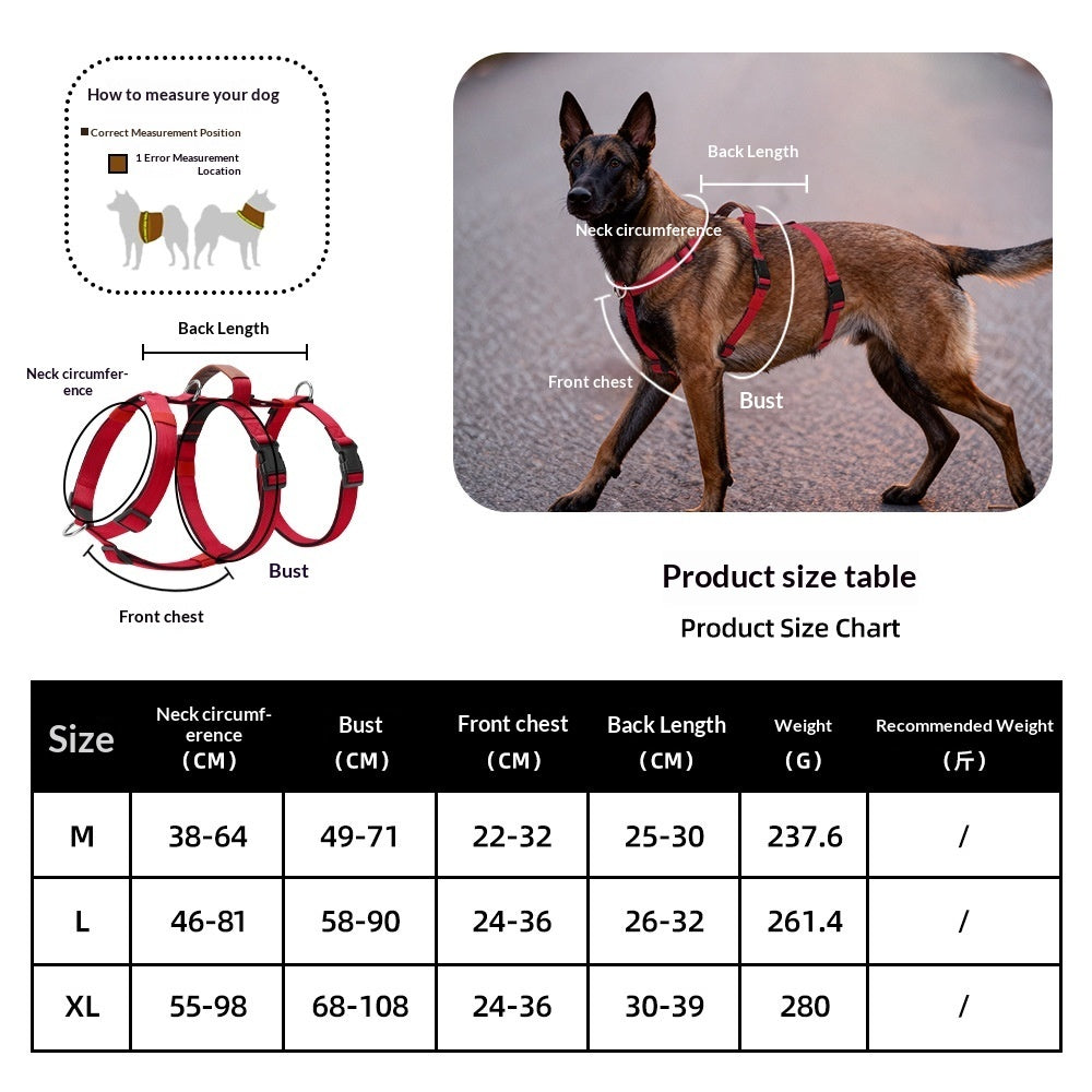 Anti-pull dog harness, medium & large dogs – alternate view