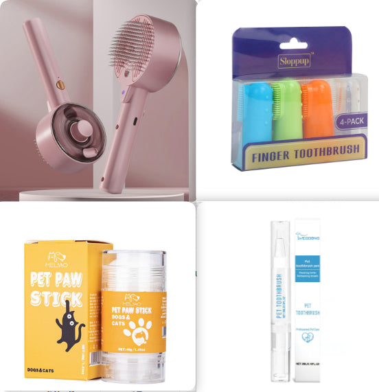 Steam self-cleaning pet hair brush – alternate view