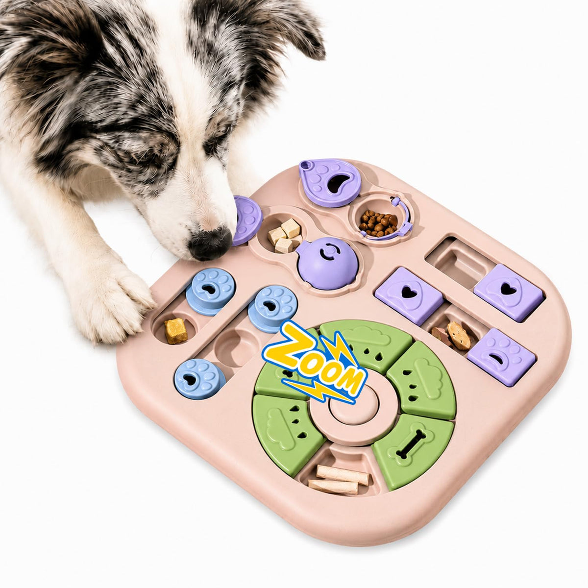 Cat maze puzzle feeder, slow feeder toy – alternate view