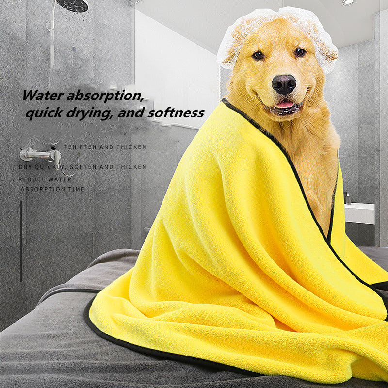 Microfiber dog & cat towel, quick-drying