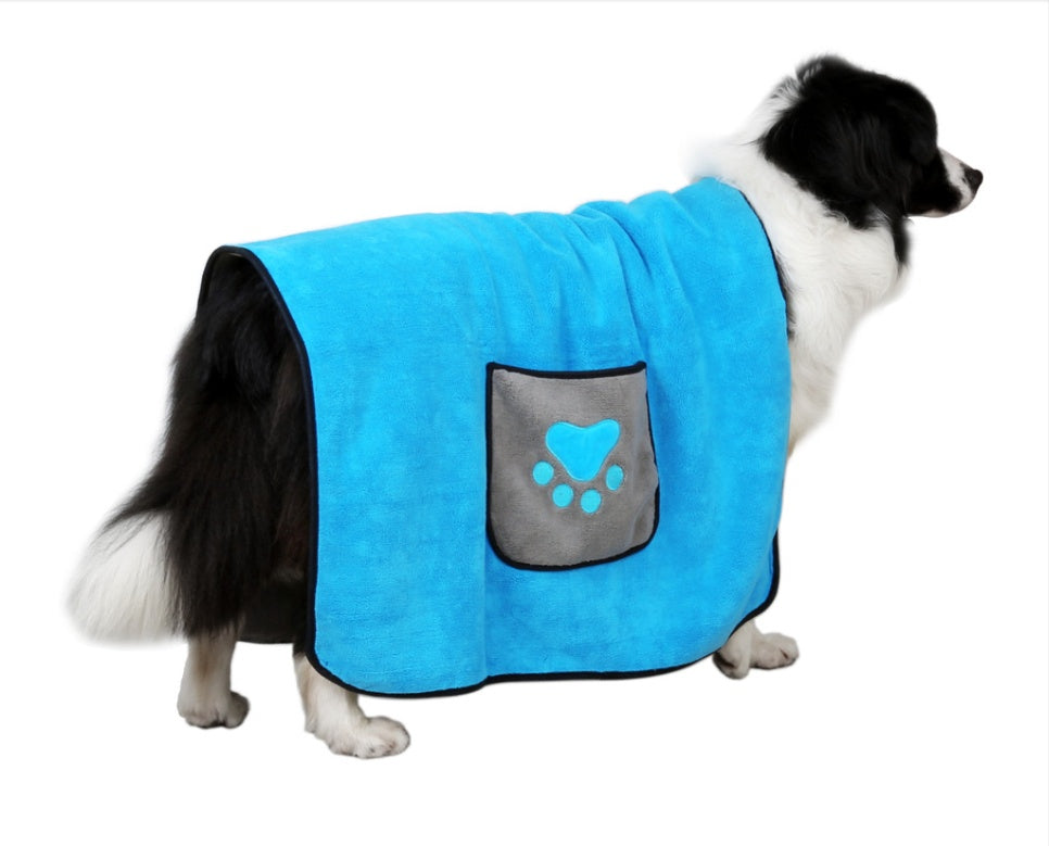 Pet bath towel, everyday drying – alternate view