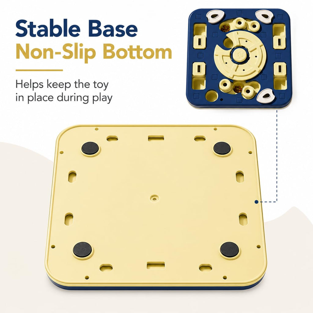 Adjustable pet puzzle toy, treat enrichment – alternate view