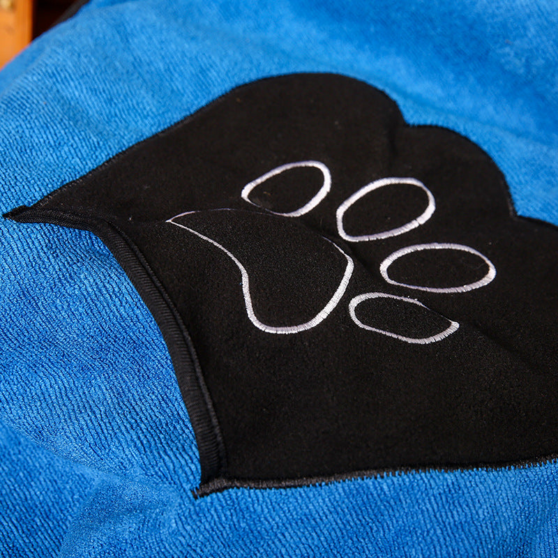 Pet absorbent bath towel, fast drying – alternate view
