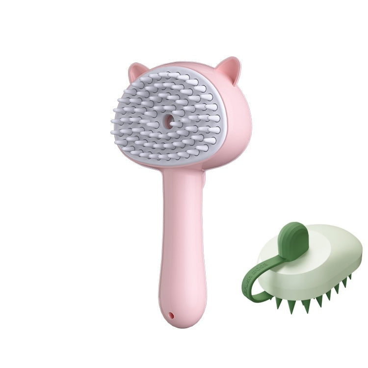 Rechargeable mist slicker brush, self-cleaning – alternate view