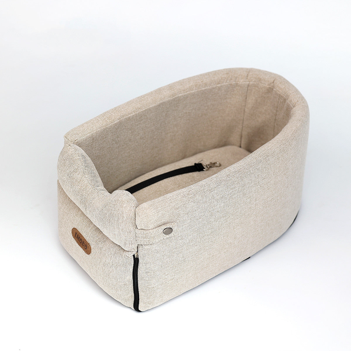 Car central console pet carrier bed – alternate view