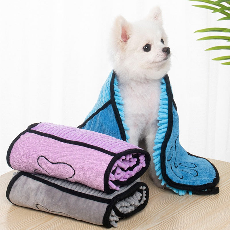 Dog & cat bathrobe towel, super absorbent – alternate view