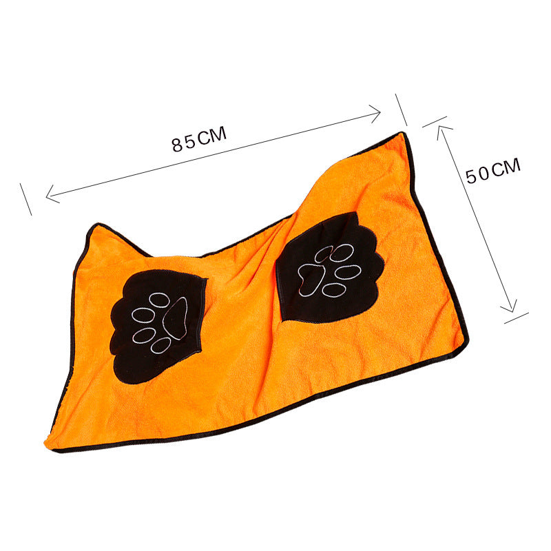 Pet absorbent bath towel, fast drying – alternate view