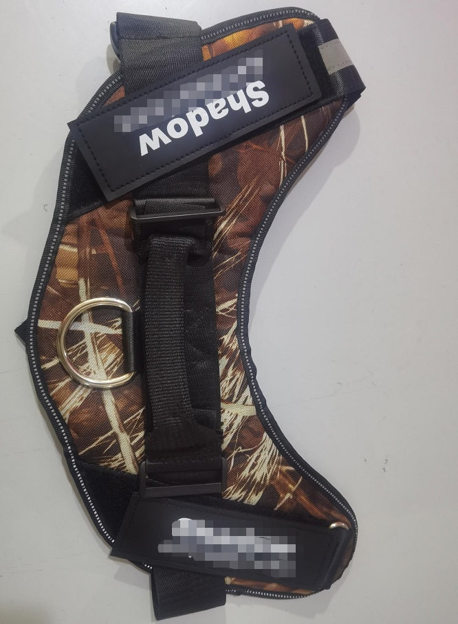 Personalized dog harness, no-pull, custom patch – alternate view