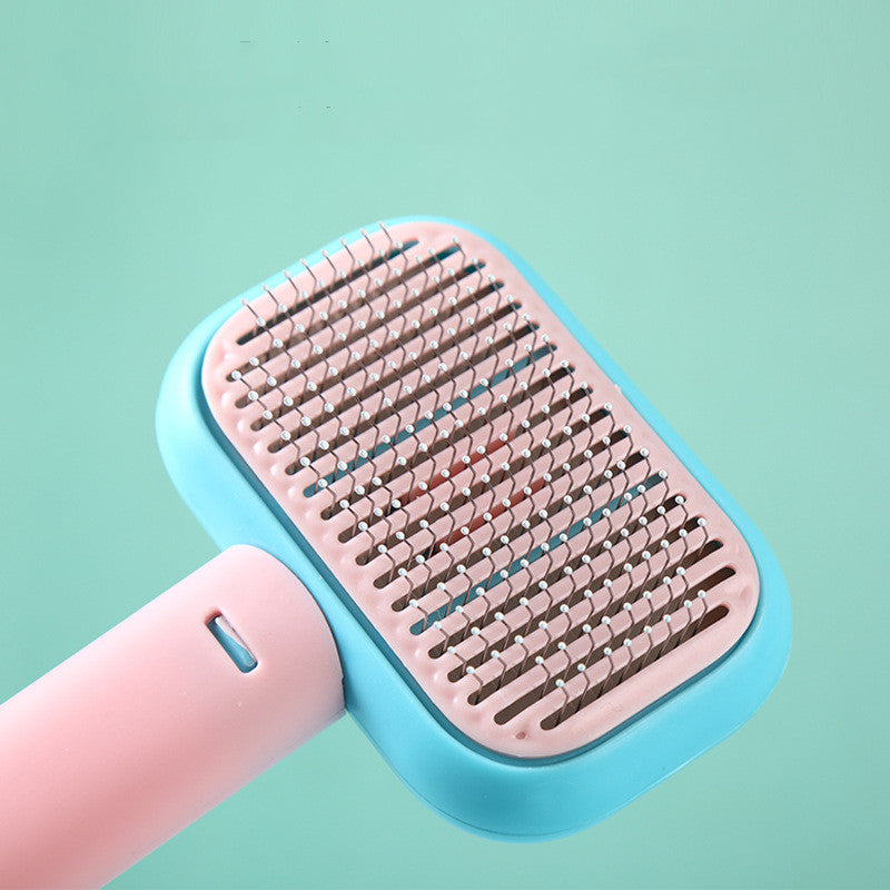 Pet massage comb, open-knot detangling brush – alternate view