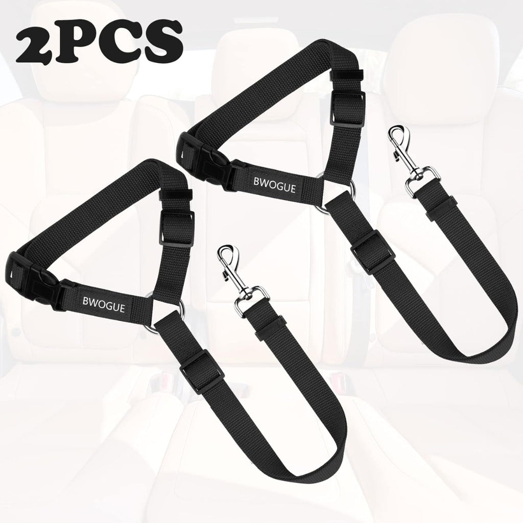 Dog car seat belt 2-pack, headrest restraint – alternate view