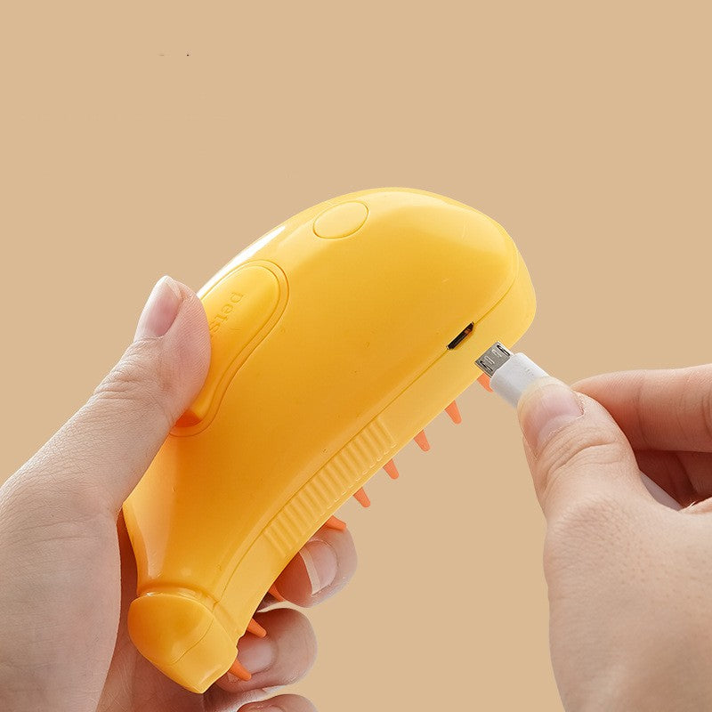3-in-1 steam spray comb, cat & dog grooming – alternate view