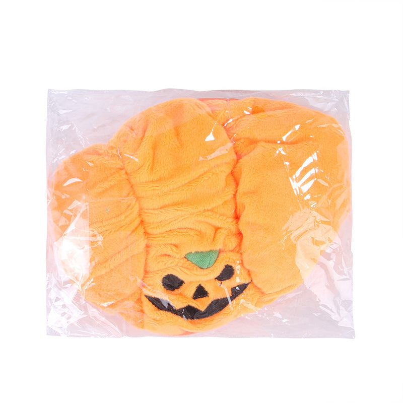 Pumpkin hat for pets, Halloween costume – alternate view