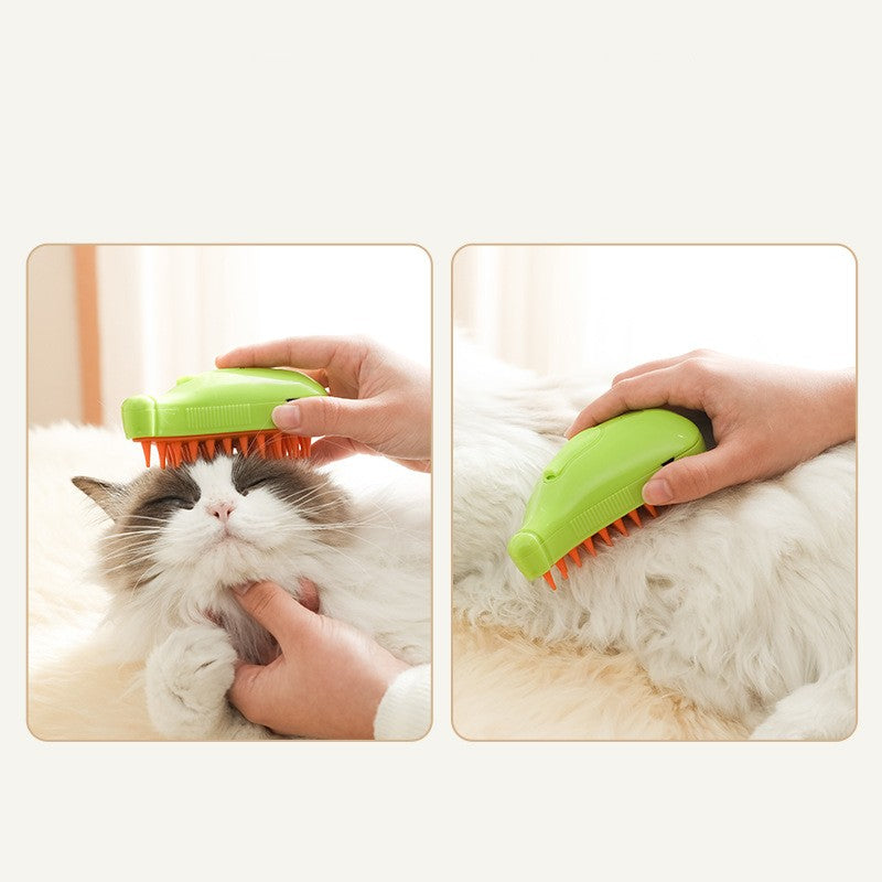 3-in-1 steam spray comb, cat & dog grooming – alternate view