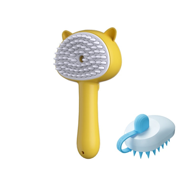 Rechargeable mist slicker brush, self-cleaning – alternate view