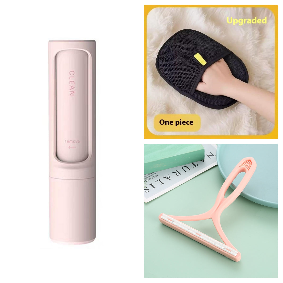 2-in-1 pet hair remover brush & roller – alternate view