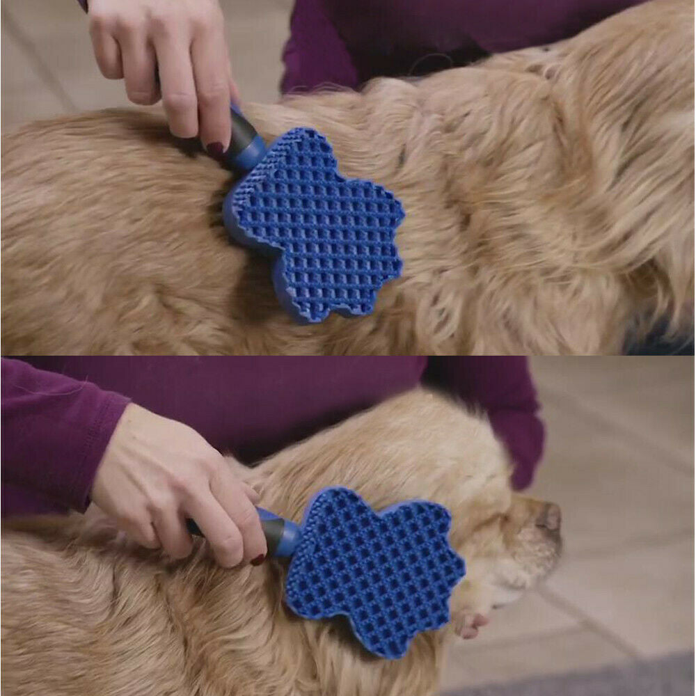 Gentle pet grooming & hair brush – alternate view