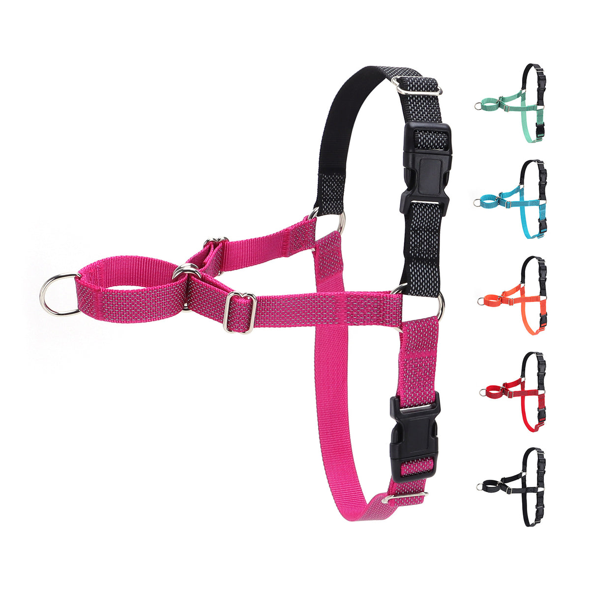 Reflective dog harness, visible & secure fit – alternate view