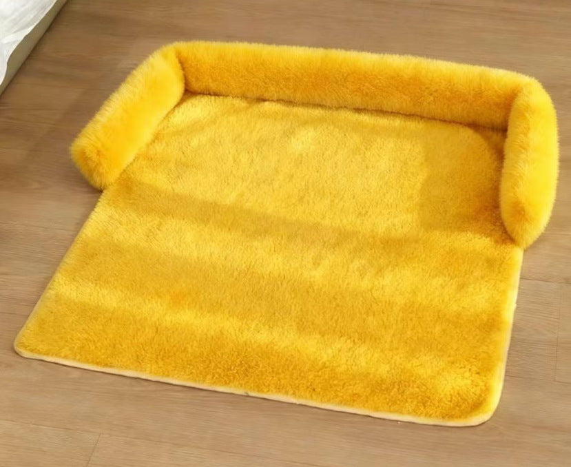 Plush pet throw pillow, sofa-ready cat & dog bed – alternate view