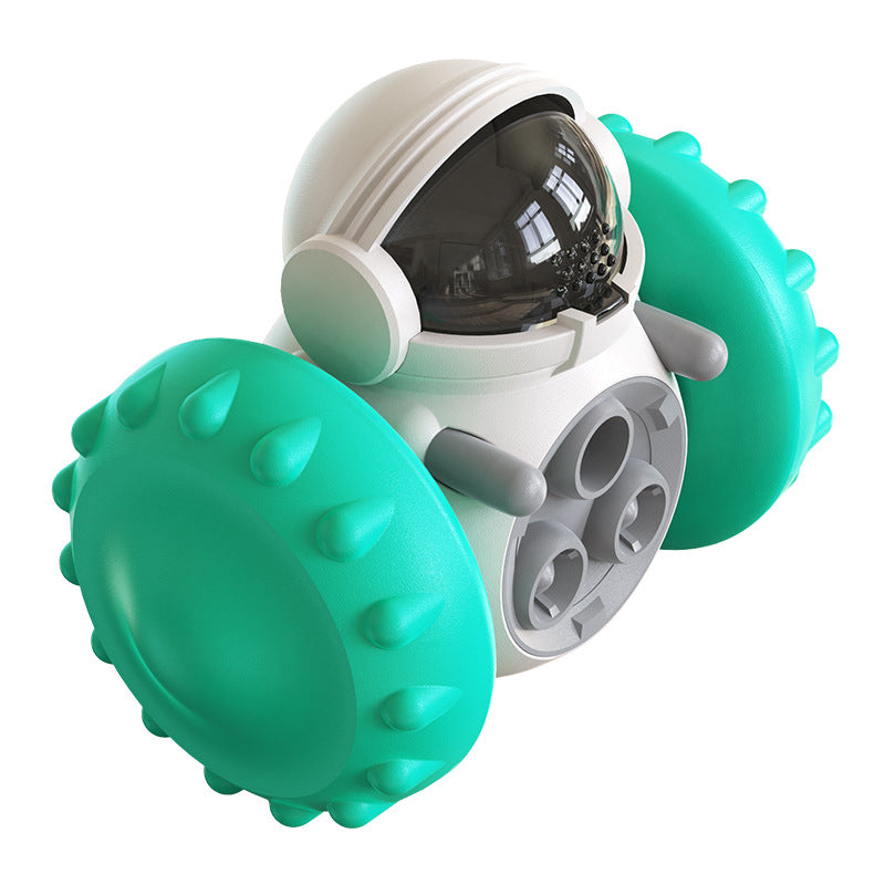 Treat leaking tumbler toy, dog puzzle dispenser – alternate view