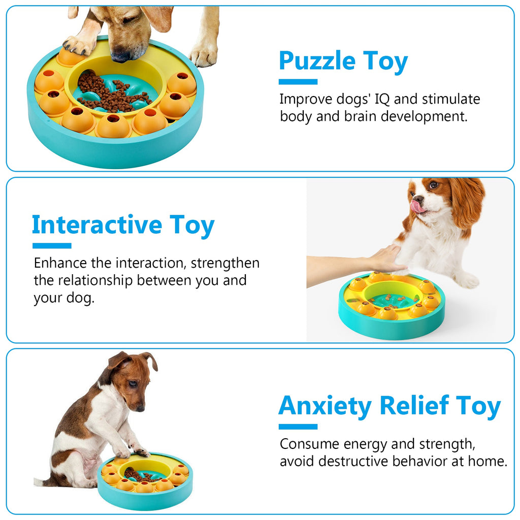 Dog puzzle feeder bowl, slow feeding & IQ toy – alternate view