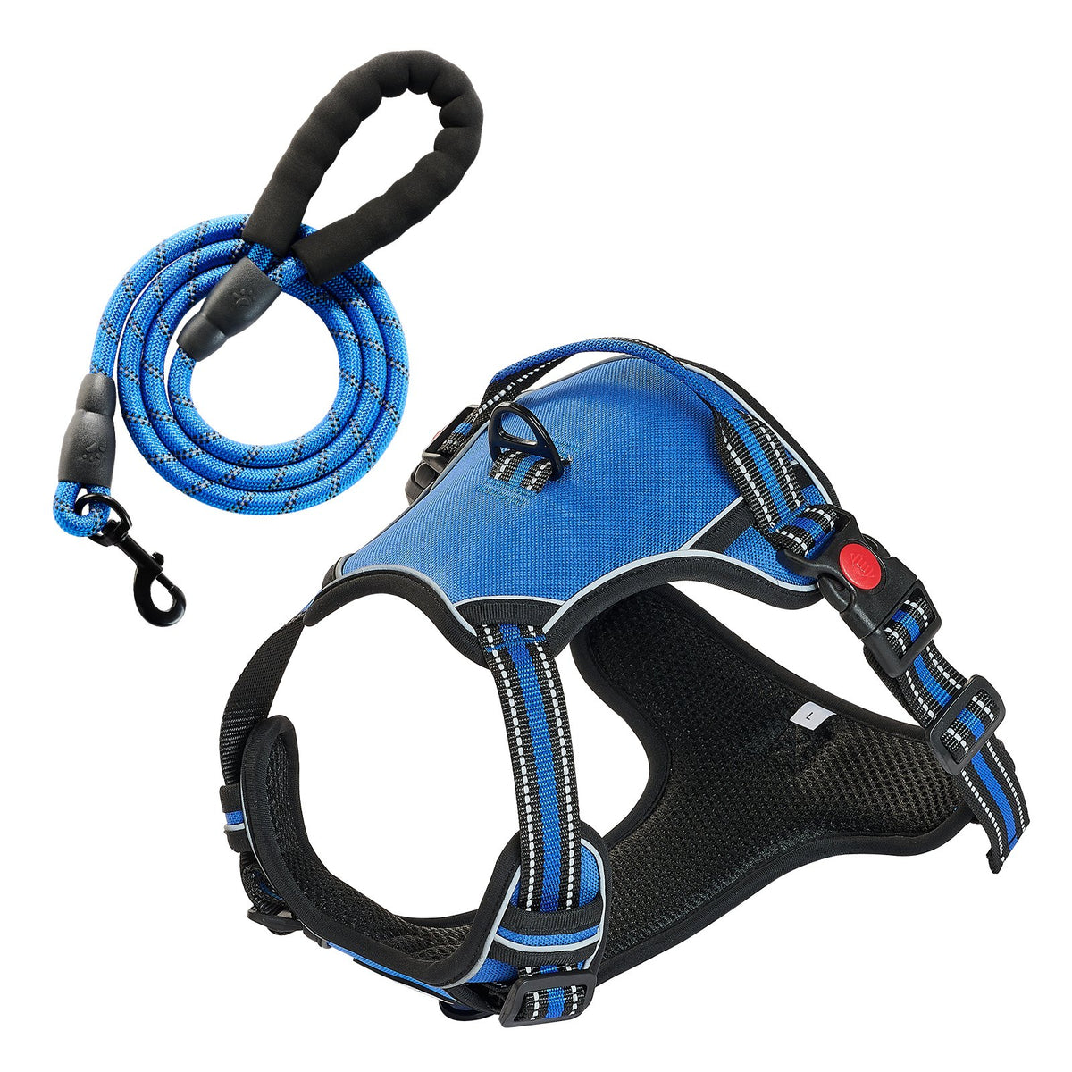 Large dog harness, with 5ft leash