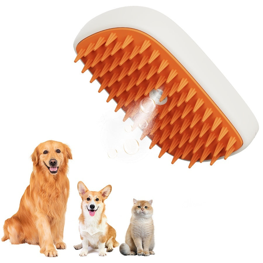 USB rechargeable steam comb, cordless cat grooming – alternate view