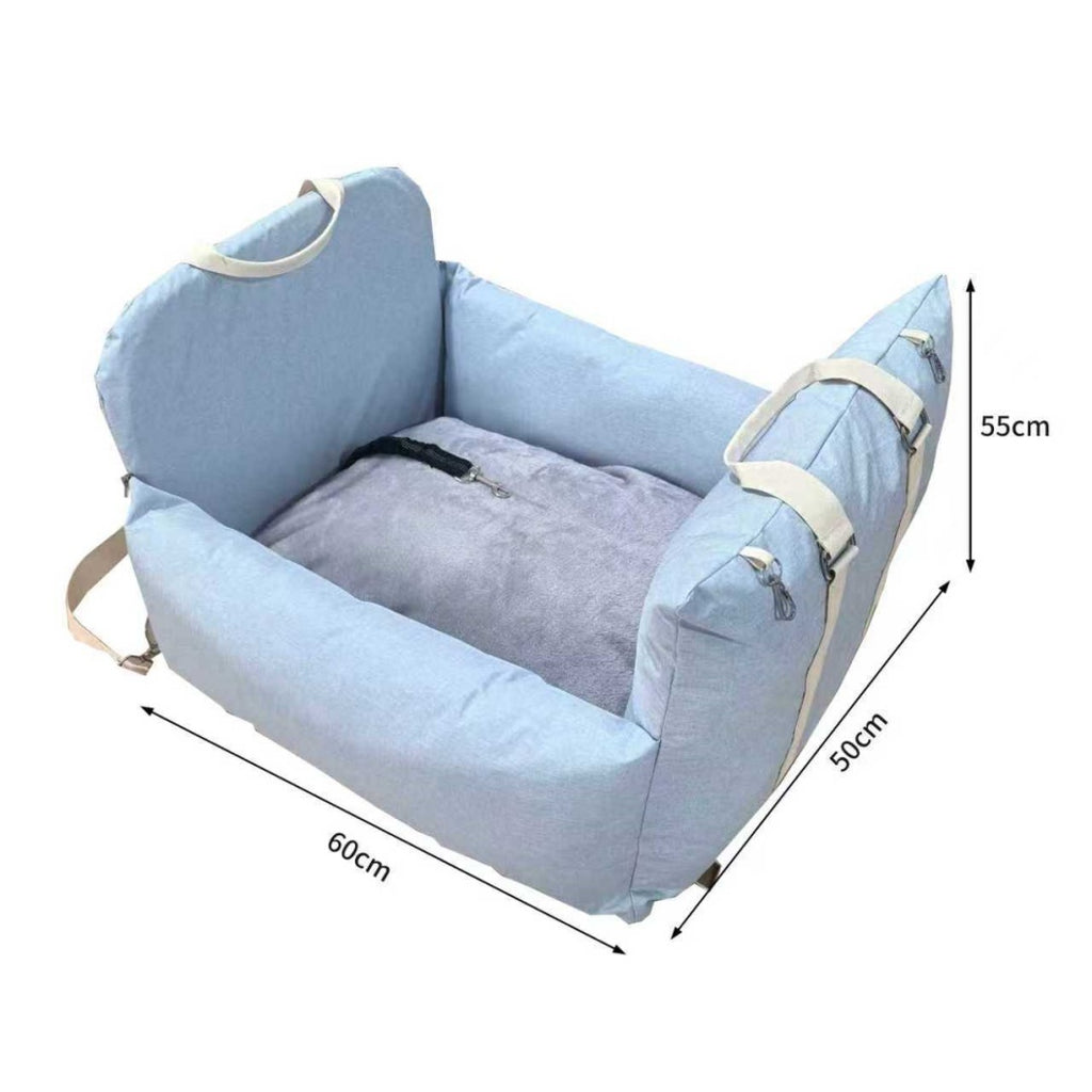 Pet car safety seat, secure rides – alternate view