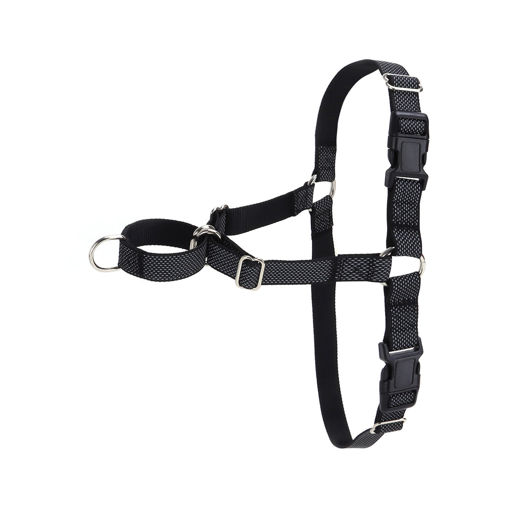 Reflective dog harness, visible & secure fit – alternate view